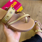 Sandália Moleca Detalhes em Prata 5490.125