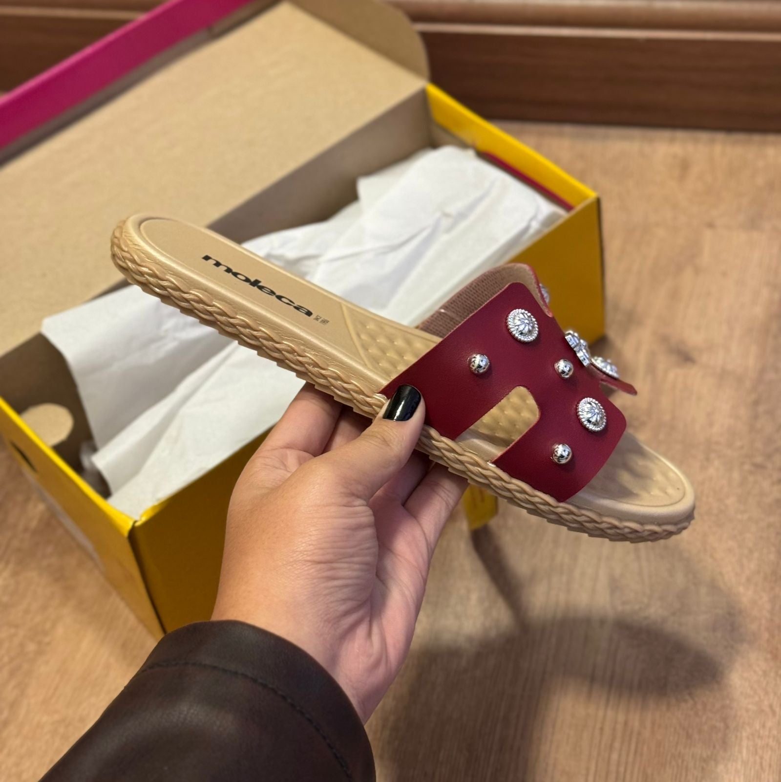 Rasteira Moleca Slide Pedrarias 5452.254