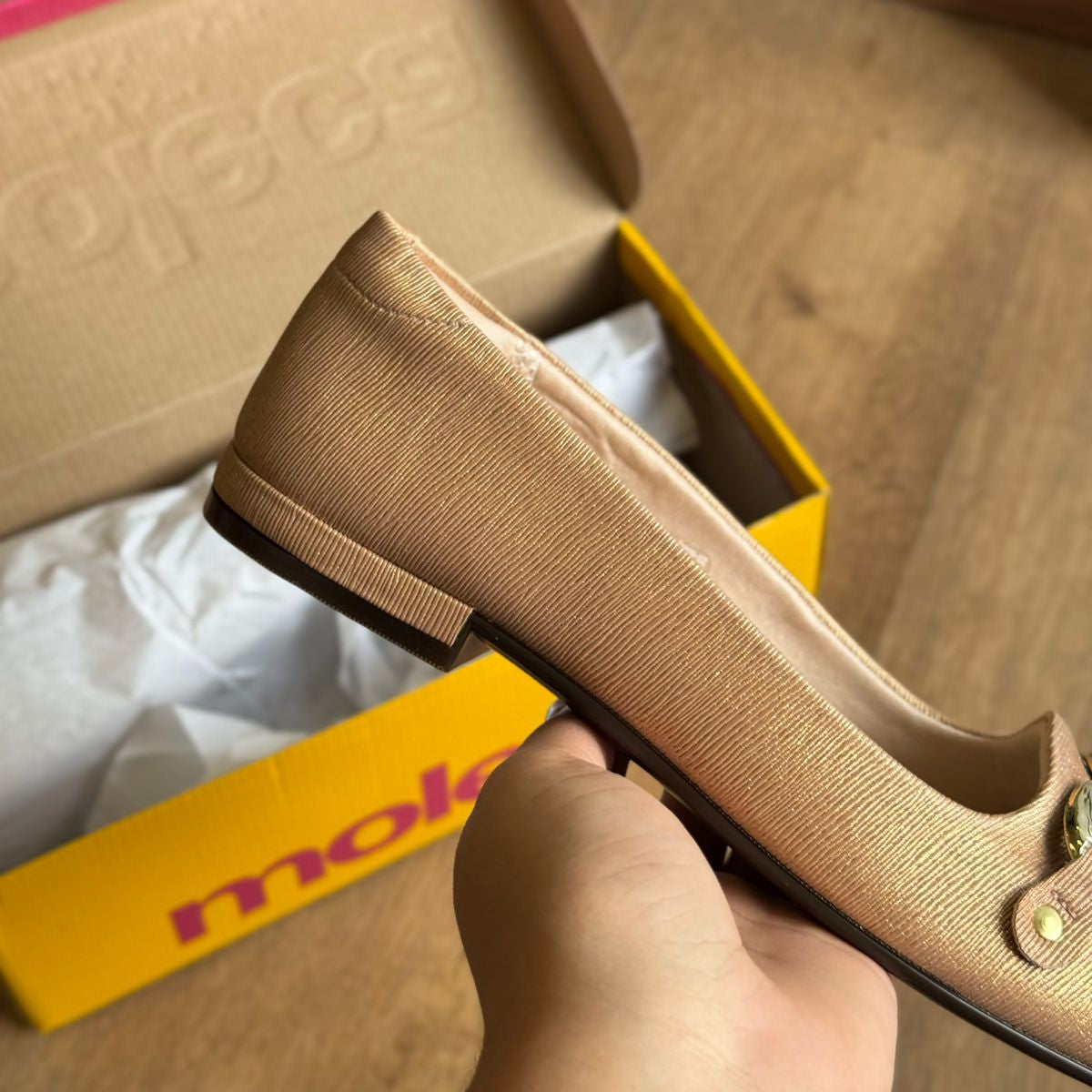Sapatilha Moleca Detalhe Dourado 5820.106