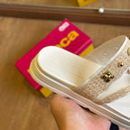 Sandália Moleca Detalhes em Prata 5490.125