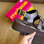 Sandália Moleca Napa Tresse Detalhe Dourado 5553.103