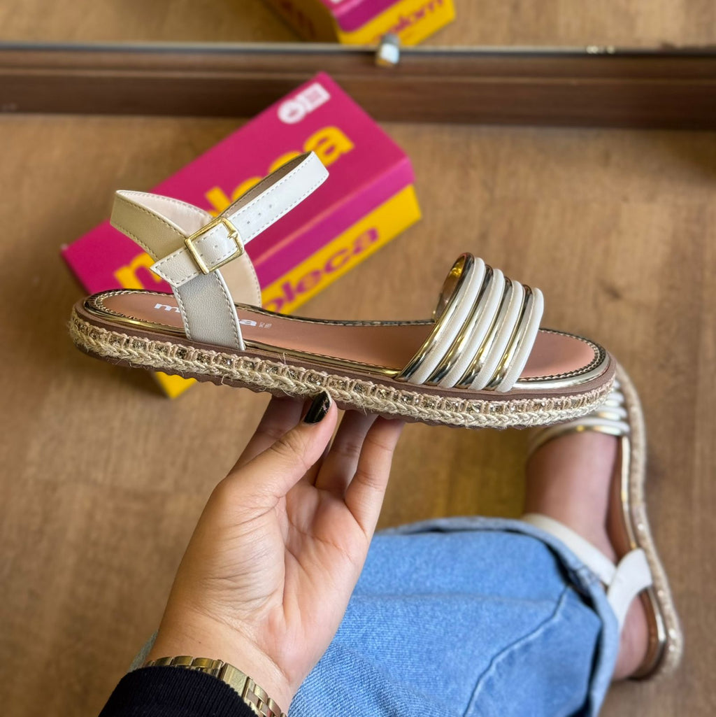 Sandália Moleca Detalhe Palha 5413.1334