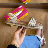 Sandália Moleca Detalhe Palha 5413.1334